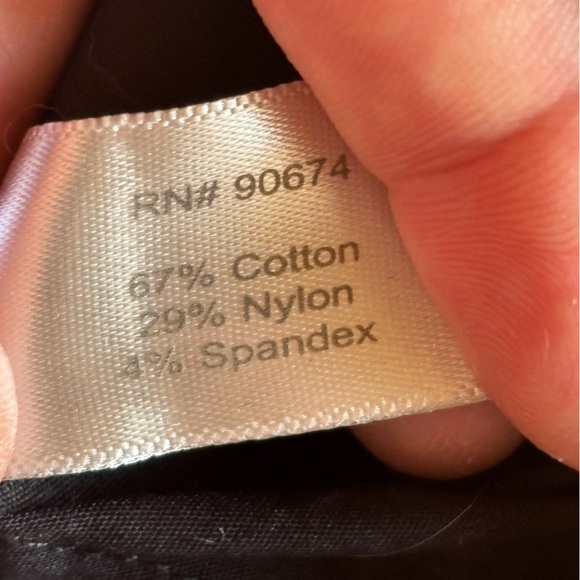 Boston Proper 6 cotton nylon spandex black office, formal button-down shirt - Picture 3 of 9